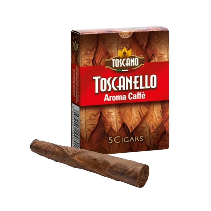 Toscanello Cigarillos Aroma Caffe Rosso box of 5