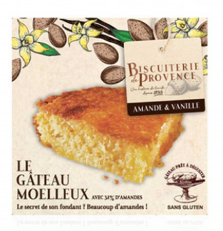 Biscuiterie de Provence Le Gateau Moelleux Amandes & Vanille 120g
