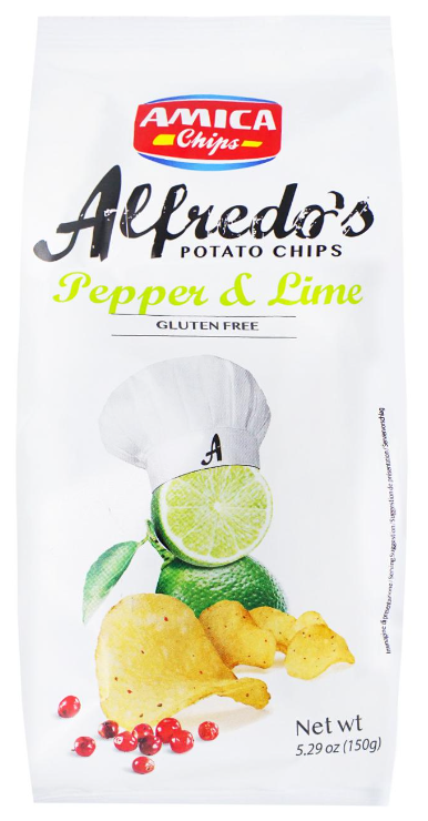 Amica Chips Alfredo's Chips Pepper & Lime 150g