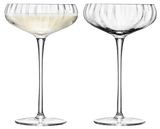 LSA Aurelia Champagne Saucer 300ml Clear Optic Set of 2