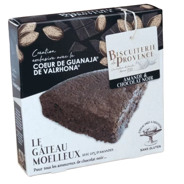 Biscuiterie de Provence Les Gateaux Moelleux Sans Gluten Amande & Chocolat Guanaja 225g