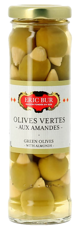 Eric Bur Green Olives With Almonds 95g