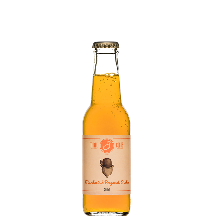 Three Cents Mandarin & Bergamot Soda 20cl