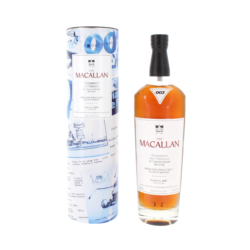 The Macallan James Bond Diamonds Are Forever 55th Anniversary Release 70cl