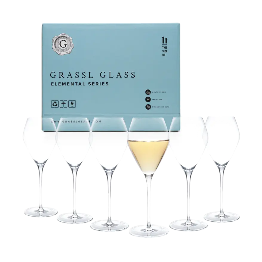 Grassl Glass Elemental Series Champagne Set of 6