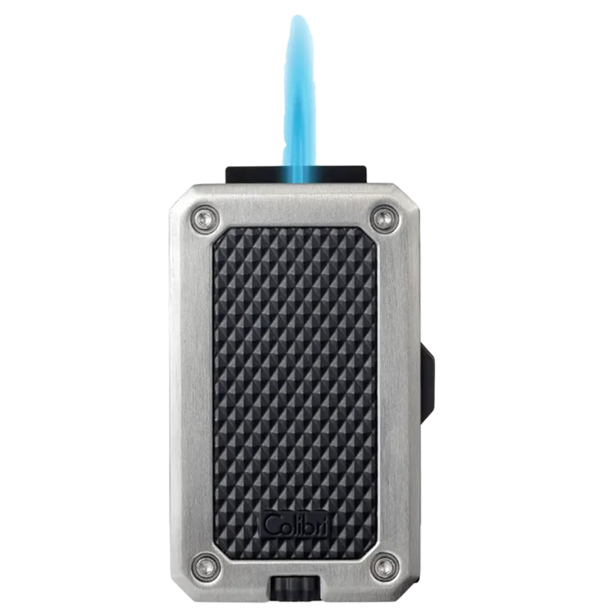 Colibri Rally Black + Chrome Single Jet Lighter