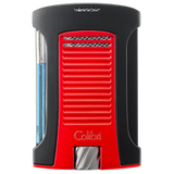 Colibri Daytona Black + Red Single Jet Lighter