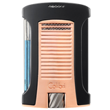 Colibri Daytona Black + Rose Gold Single Jet Lighter