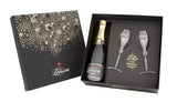 Lanson Le Black Label Brut Champagne Set with 2 Glasses