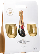 Moet Chandon Imperial Brut With 2 Golden Glasses