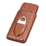 CA Leather Cigar Case Cigar Cutter