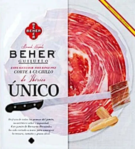 Beher Acorn Fed 100% Iberian Ham Knife Sliced Corte A Cuchillo