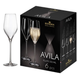 ClassWine Crystal Bohemia Box of 6 Flutes Glasses 23cl