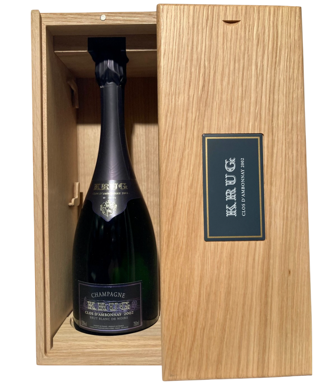 Krug Clos d'Ambonnay Blanc de Noirs Brut 2002 Wooden Box