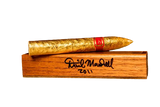 Daniel Marshall 24kt Golden Torpedo Cigar Individual In Wood BOX