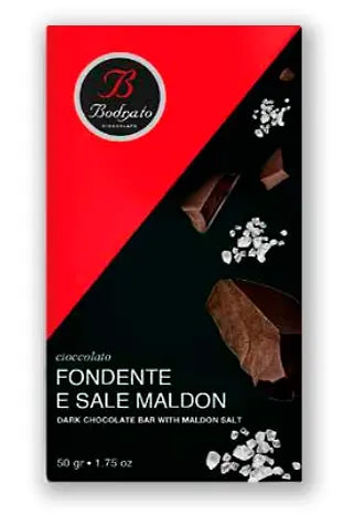 Bodrato Dark Chocolate and Maldon salt 50g