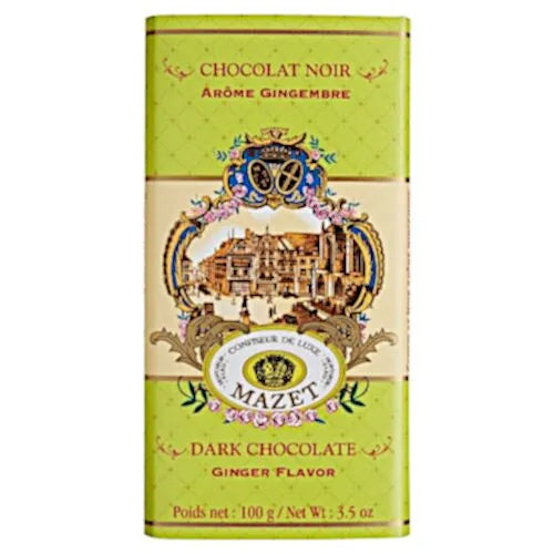 MAZET Tablettes Chocolat Gingembre 100g