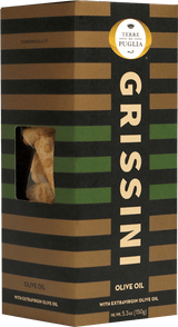 Terre di Puglia TARALLI/GRISSINI WITH EXTRA VIRGIN OLIVE OIL grissini classic (150g)