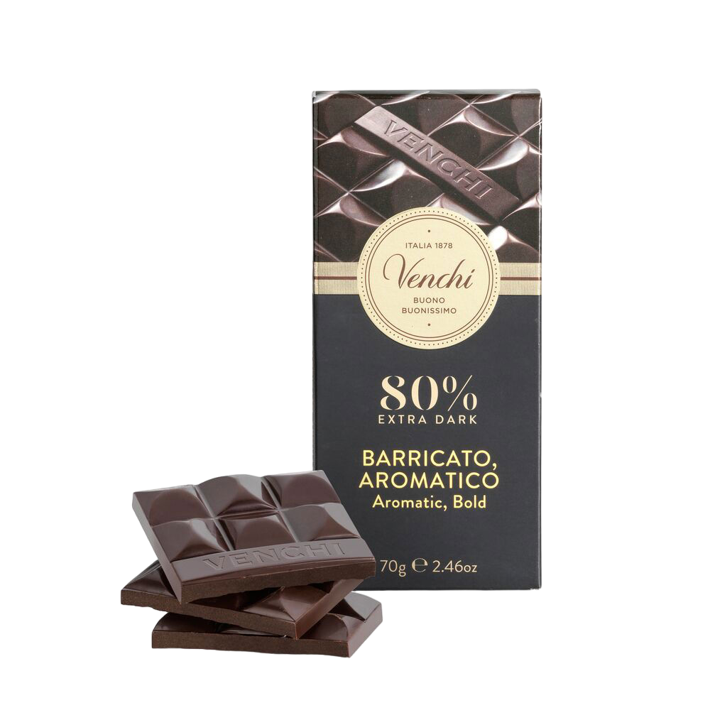 Venchi 80% Extra Dark Chocolate Aromatic Bar 70g